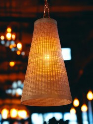 Bamboo Hanging Lamp Shades for Living Room/Balcony Ceiling Lights – Rustic Elegance for Any Space